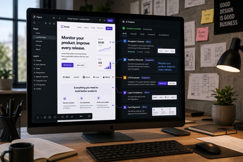 Design QA AI - תמונה מתוך כתבה ״כך שדרגנו תהליך Design QA קיים בעזרת AI בפרויקט פינטק מורכב״